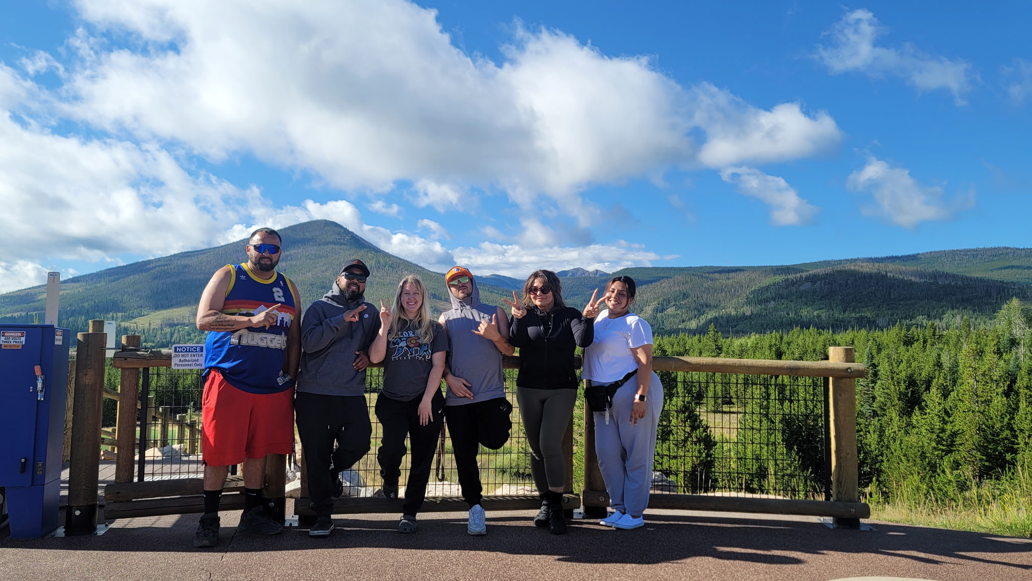 Brighter Horizon clients and support staff on a summer trip in the Colorado mountains